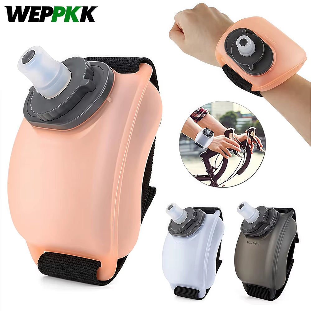 1PCS Wrist Water Bottle, Wearable Handsfree Silicone 200 Ml Running Water Bottle, Portable Cycling Marathon Rock Climbing Sport